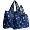 Wrapables Large & Small Foldable Tote Nylon Reusable Grocery Bags, Set of 2